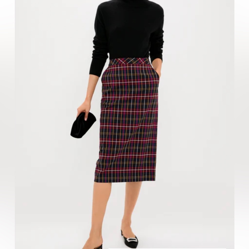 Tuckernuck plaid midi skirt, size 12, nwt